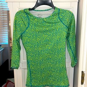 Nike Green Long Sleeve Top